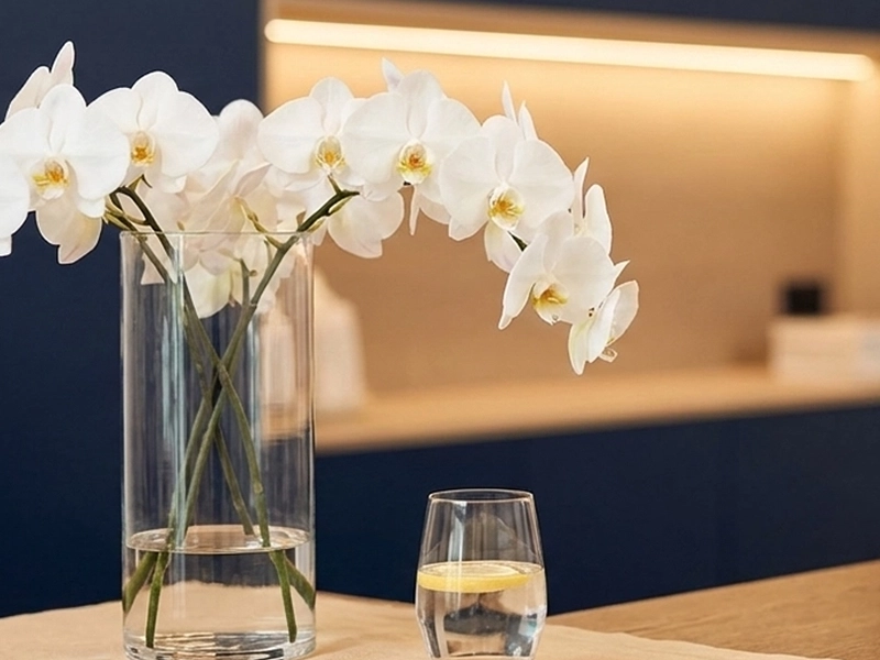 Empfangsbereich der Klinik am Schellenturm mit freundlicher Atmosphäre